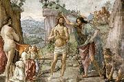 GHIRLANDAIO, Domenico Detail of Baptism of Christ oil painting artist